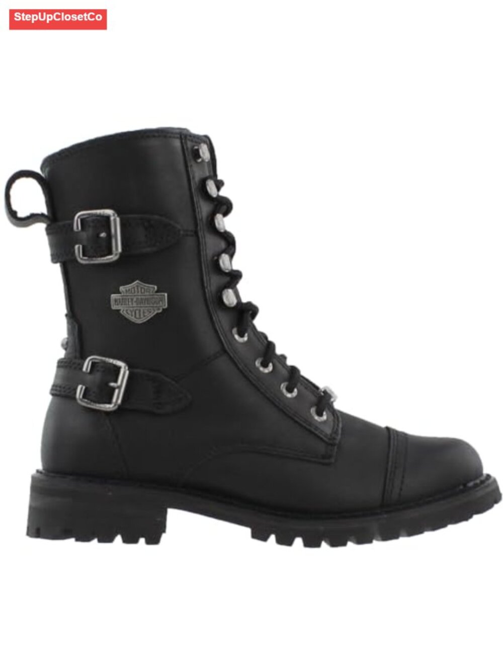 Harley-Davidson Women's Balsa Leather Ankle Boots with YKK Zipper, Goodyear Welt